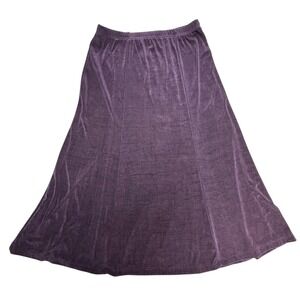 Coldwater Creek Skirt Womens PL Purple A Line Vintage Made in USA Minimalist